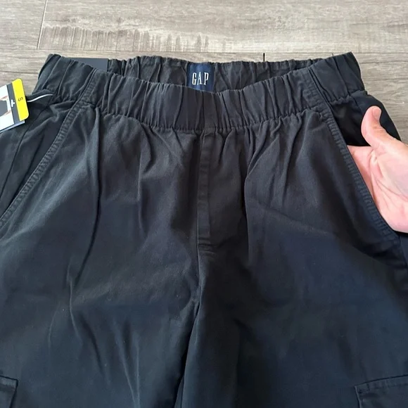 NWT GAP Twill Cargo Pants Black Women S - Picture 6 of 11